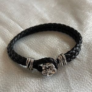 M&V vegan leather braid bracelet